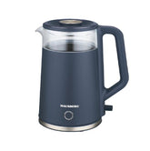 Hausberg Gizli Rezistanslı 2 Litre Elektrikli Su Isıtıcısı Kettle Lacivert